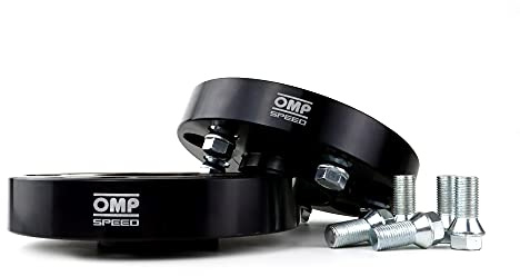 OMP SPEED Set Separadores Doble Centraje/Doble Fijacion 30MM 5X130/5X130 CB.H: 71.6 CB.W: 71.6 OD: 170 M14X1.5, Negro