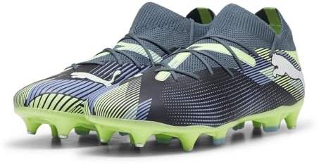 PUMA Unisex Adults Future 7 Match MXSG Soccer Shoe, Gray Skies-PUMA White-Fizzy Apple, 10 UK