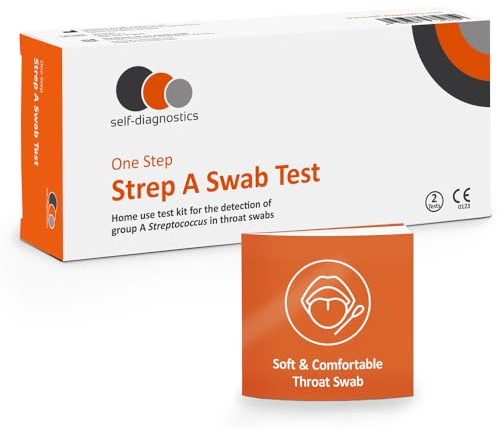 2x self-diagnostics Strep A Swab Test - Tampone Streptococco Rapido Bambini - Promuovere il Benessere Familiare a Casa - Precisione Facile da Usare: La Salute della Tua Famiglia nelle Tue Mani