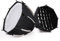 JANZU 30cm Octagonal Softbox Mini Bowens Mount Quick Release Honeycomb Grid Softbox for ZU60 or M60 COB Fill Light Studio