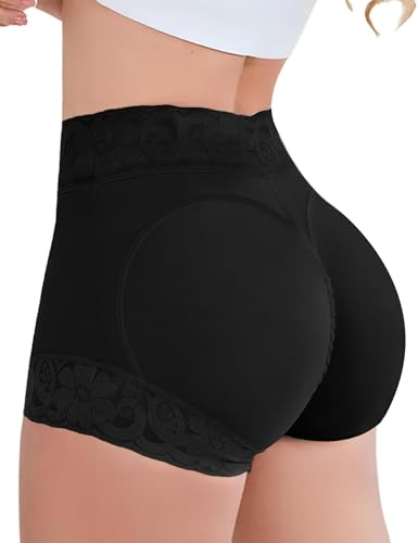 SheBuddy Butt Lifting Panties, Tummy Control Shapewear for Women Compression Underwear Short Lace Butt Lifter Shapewear