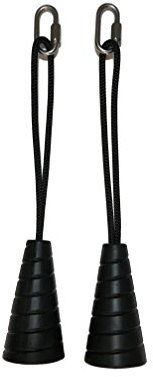 Dynepic Sports Spiral Strength Singles - Tricep Rope & Neutral Grip Handle - Exercise Equipment Attachments - Strength Training, Home Workouts - 2 Pack - 150 lbs/grip