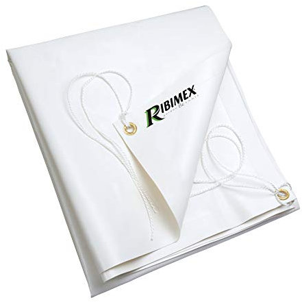 Ribiland 4532 - Lona de PVC de 2 x 3 m 650 g/m² Blanca