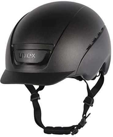 uvex elexxion - robuster Reithelm für Damen und Herren - individuelle Größenanpassung - optimale Belüftung - Black matt-Black matt - 59 cm