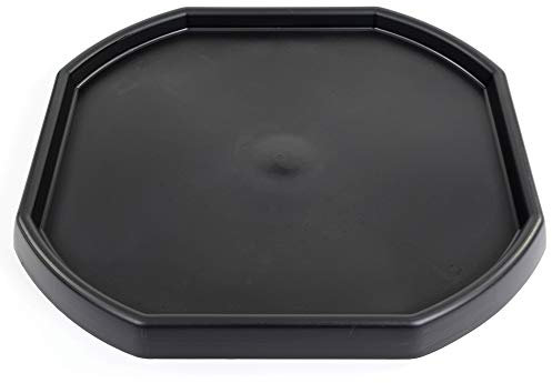 Early Excellence Large Octagonal Tray Black 100Cm Diameter Tuff Spot Mixing Board Water Activity Play Sand Multi Use