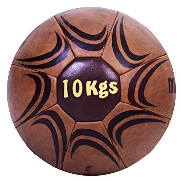 MAR | Synthetic Leather Medicine Balls, Weighted Slam Balls Essential Home Gym Fitness Equipment for Abdominal Strength and Muscular Endurance Improvement, Workout Ball for Exercise & Training (10kg)