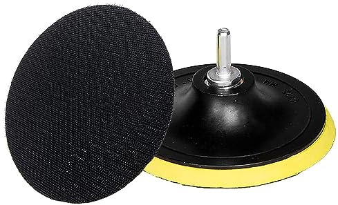 Bestgle Lot de 2 disques de polissage 125 mm - Filetage de raccordement M14 - Pour disques abrasifs avec fermeture Velcro