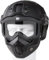Bvawtrs Tactical Airsoft Gear Airsoft Vollgesichtsmaske, Helm mit abnehmbarer Brille, Paintball PJ Fast Helm mit Front-NVG-Halterung und Seitenschiene