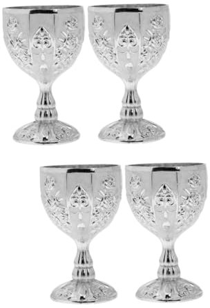 PRETYZOOM 4 Piezas De Copa De Vino Blanca Alta Copa De Cáliz De Vino Copas De Vino Tinto Irrompibles Hombres Botella De Agua Vasos De Whisky Copas De Vino Elegantes Copas De Vino Soportes