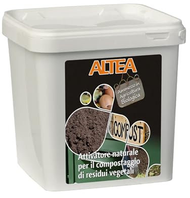 Altea - Acelerador de compostaje de residuos vegetales orgánicos, para compostador, alta concentración de microorganismos, cubo con mango de 3,5 kg