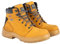 OX Attitude Honey Nubuck Leather Safety Work Boots - Size 10, Slip & Water Resistance, Breathable Mesh Lining,Fiberglass Toecap for Extra Protection, Non Metallic Anti Penetration Insole Sheet