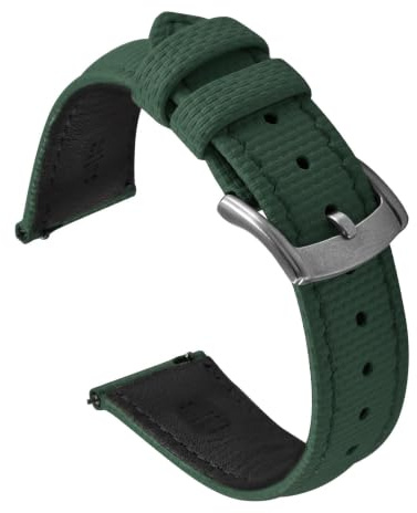 Bracelet de montre universel en tissu à voile, Signature, 18mm, 19mm, 20mm, 21mm, 22mm, en caoutchouc fluoré, à dégagement rapide, en cuir