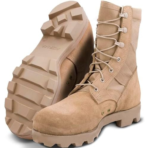 Altama Unisex Jungle PX 10.5 Boots | Rugged Lightweight Full Grain Leather Boots with L-Protection Board & Gusseted Tongue, Tan, Size: 8.5, Width: W