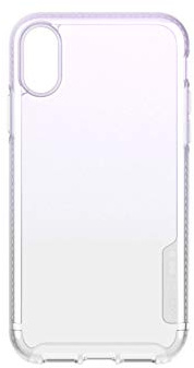 Tech21 Protective Apple iPhone XR Case Ultra-Thin Iridescent Back Cover with BulletShield - Pure Shimmer - Pink