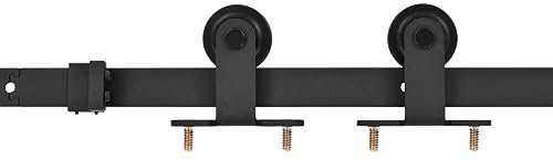 Kit de quincaillerie de porte coulissante SKIEN 183 cm noir