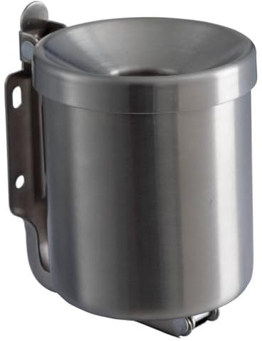 MEDIALINTERNATIONAL Posacenere Murale Nido, 0.5 l, Inox Satinato