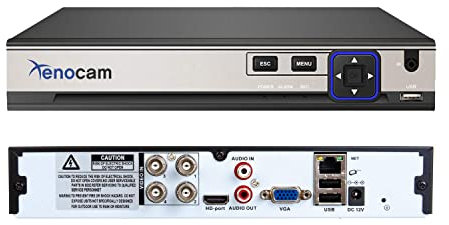 Xenocam 4CH 5M-N/1080N híbrido de Alta definición Completo para AHD/TVI/CVI/analógico/IP DVR H.265 CCTV Video Recorder P2P Monitoreo Remoto del teléfono para la cámara