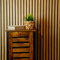 WALLCOVER Skandi, carta da parati in tessuto non tessuto, colore marrone, effetto 3D, pannelli in legno naturale, moderna parete in legno, 10,05 m x 0,53 m, made in Germany