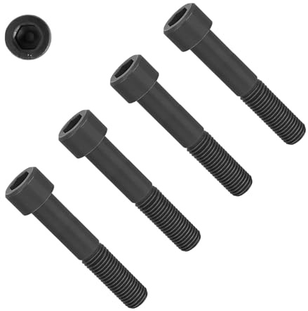 TERF® M6 X 40mm Hex Socket Cap Head Machine Screws Self Colour Black High Tensile Grade 12.9 Machine Screw M6 (6mm) X 40mm Allen Key Hexagonal Socket cap Bolts - Pack of 20