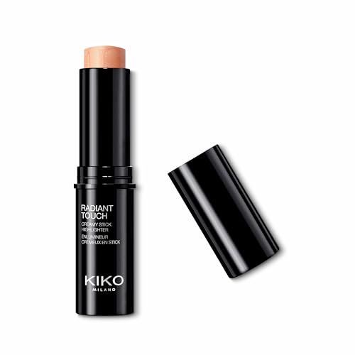 KIKO Milano Radiant Touch Creamy Stick Highlighter 102, Illuminante In Stick: Texture Cremosa E Finish Radioso, 102 Golden Biscuit