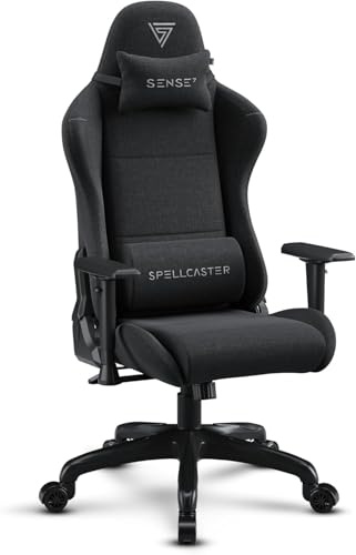 SENSE7 Spellcaster FUKU Sedia Ergonomica da Ufficio e Gaming – Materiale Traspirante, Braccioli Regolabili 1D, Inclinazione 90°-160°, Struttura Robusta, Funzione Oscillante, Supporto Lombare