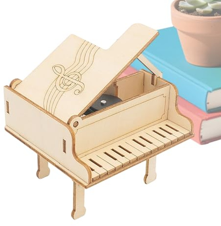 Piano Musiklåda Trä Gör Det Själv t Instrument | Piano Musiklåda För 7-14 År Gamla Barn, Pojkar, Flickor, Familj, Kvinnor, Män, Vänner, Skola, Klassrum,