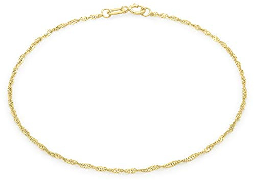 CARISSIMA Damen - Fußkettchen 375 Gold Rundschliff Diamant 1.23.0464