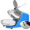 380W Elektrischer Ice Crusher Crusheisbereiter Eiswürfel Eiszerkleiner Edelstahl Eiszerkleinerer für Kaltgetränken, Milchtee, Smoothies
