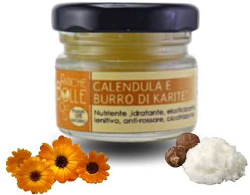 Antiche Bolle - Unguento Naturale alla Calendula e Burro di Karitè - Lenitivo e Idratante per Dermatite Atopica, Pelle Secca e Sensibile - 30g