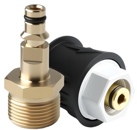 teasteam Högtrycksanslutning bricka adapterbeslag för Kärcher K2, M22 hona 14 mm mässingsmaterial snabbkoppling slangrör konverteringsverktyg för Kärcher Series K2 K3 K4 K5 K6 K7