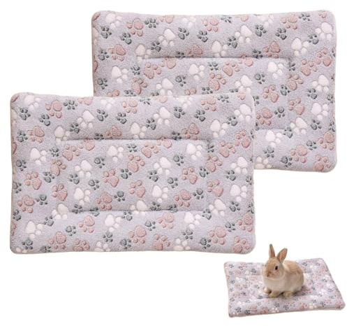 ZZHBOO 2 Coperta, in Pelliccia Morbida per Cane e Gatto, Spessa e Calda, Pad Letto per Inverno e Autunno, per Cani di Taglia Piccola e Grande, Grigio Chiaro
