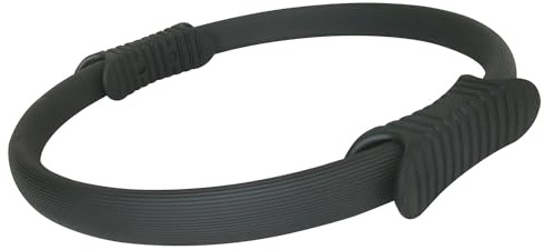 Sport-Thieme Pilates Ring Premium | stabil | anatomisch geformte Griffe | Maße: ø 35 cm | Glasfieber | grau | Trainingsgerät für die Hauptmuskelgruppen in Brust, Armen und Beinen