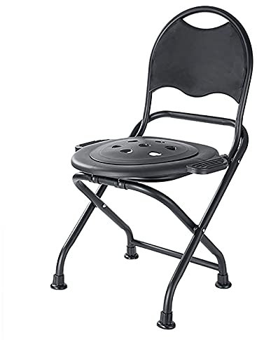 Samnuerly Faltbare leichte Kommode, Campingtoilette Mobile Toilette, mit Eimer, für Erwachsene, für Reisen und Outdoor-Camping,a