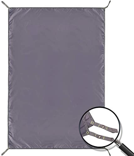 REDCAMP 140 x 210cm Zeltplane Wasserdicht, Zeltunterlage Ultraleicht, Mehrzweck Camping Zelt Tarp Mit ösen für Outdoor Wanderpicknick