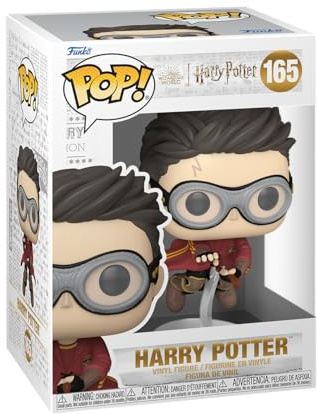 Funko POP! Movies: Harry Potter Prisoner of Azkaban - Harry mit Broom - (Quidditch) - Vinyl-Sammelfigur - Geschenkidee - Offizielle Handelswaren - Spielzeug Für Kinder und Erwachsene