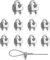 YEYIT Abrazadera Cable Acero M3 Abrazaderas De Cable 10 Piezas Abrazaderas De Cuerda De Alambre De Acero Inoxidable Wire Rope Clips Clip De Cable De Acero Cable Para Cable De Acero 3mm
