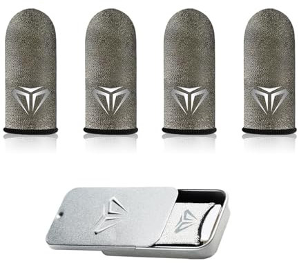 Thoquene Lot de 4 manchons pour doigts de jeu, respirants, anti-transpiration