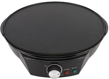 POCREATION Electric Crepe Maker, 900W Pancake Griddle with Accessories, Large Cooking Surface, Multi-Purpose