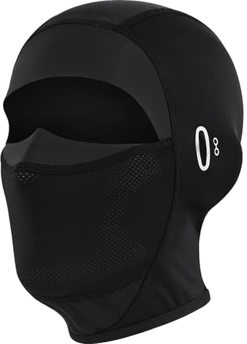 WUBAYI Pasamontañas de verano para motocicleta, pasamontañas de seda de hielo, con protección UV y transpirable, máscara de tormenta refrescante para ciclismo, deportes al aire libre, unisex (negro)