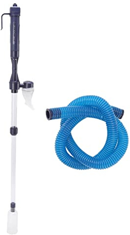 Aspirapolvere per acquario SustVita con design retrattile per cambio rapido dell'acqua e lavaggio della sabbia, pulitore elettrico multiuso per ghiaia per acquari