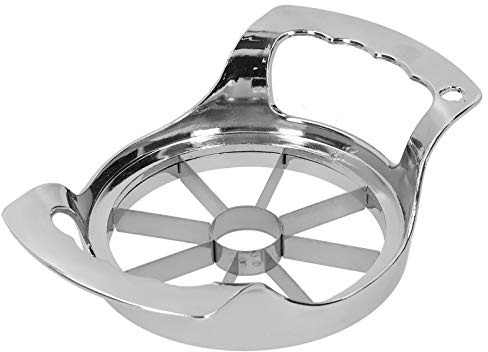 MUNEFE Skärverktyg för äpplen i rostfritt stål, fruktskärare, äppelskärare, äppelskärare i rostfritt stål och urkärna för frukt och grönsaker (Trumpet (8 kronblad))
