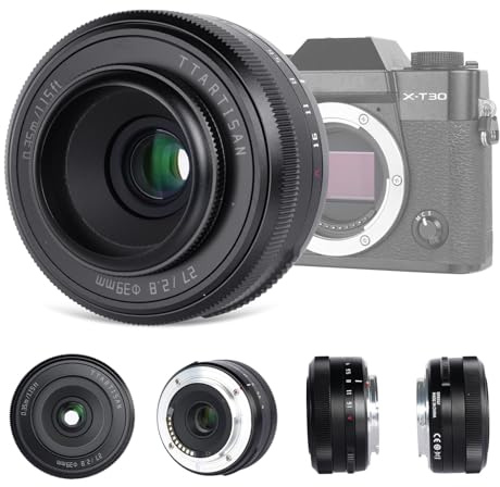 TTArtisan 27mm F2.8 X-Mount APS-C Pancake Lens, Compact & Lightweight Autofocus STM Prime for Fujifilm X-T5, X-T3, X-T30, X-E4 for Street & Travel Photography