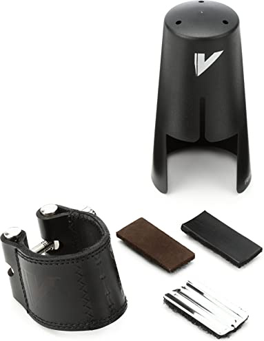 Vandoren LC21P - Abrazadera de cuero con boquillero de plástico para clarinete