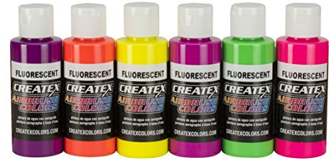 Createx Colors 5802-00 2-Ounce AB Airbrush Set, Fluorescent