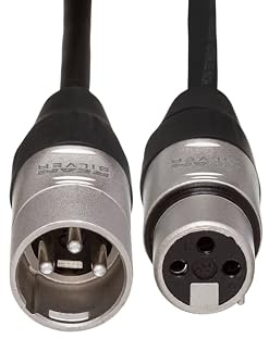 Hosa HXX-010 REAN XLR3F to XLR3M Pro Balanced Interconnect Cable, 10 feet