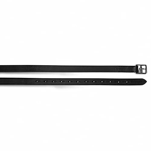 Shires Blenheim stigbygel läder 122 cm x 2,5 cm: Svart