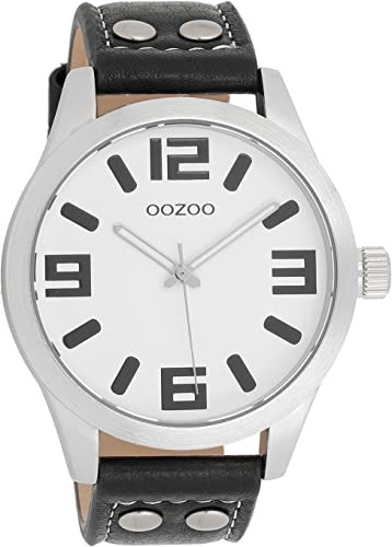 Oozoo Heren/Dames Horloge-C1053 zwart (46mm)