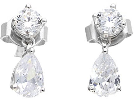 Esprit Damen-Ohrstecker 925 Sterling Silber Zirkonia Solitaire ESER92688A000
