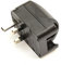 2 Pin EU Schuko to UK 3 Pin Converter Plug 13A European Fixed Travel Adapter Adaptor Grounded Earthed (Black)