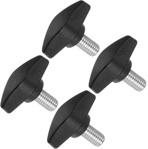CoCud Tornillos Mariposa Con Ala En T Rosca Macho M8 X 14mm Perno Sujeción En T Plástico Perillas Mano Con Rosca (Aplicaciones: Para Tornos Máquinas) 10pcs